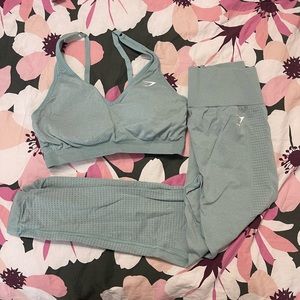 Baby Blue Gym Shark Set